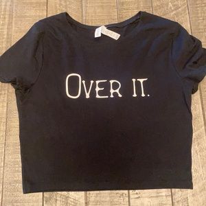 3/$20 “Over it” Crop Top